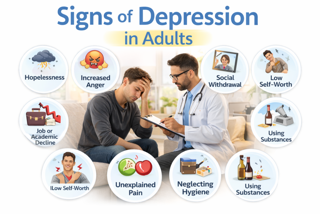 Risk Factors for Signs of Depression in Adults